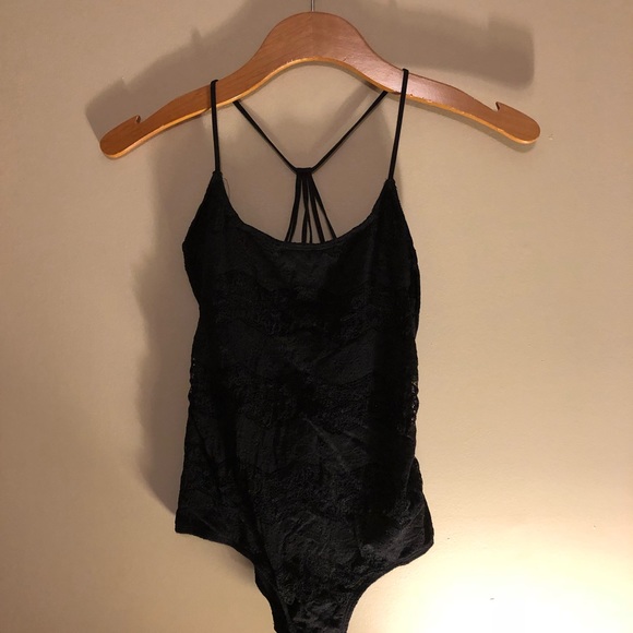 Sexy black lace billabong onesie - Picture 2 of 2